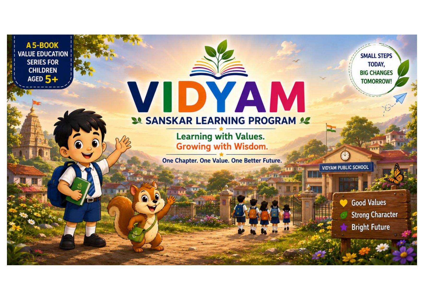 VIDYAM Sanskar Learning Program — One Chapter. One Value. One Better Future.